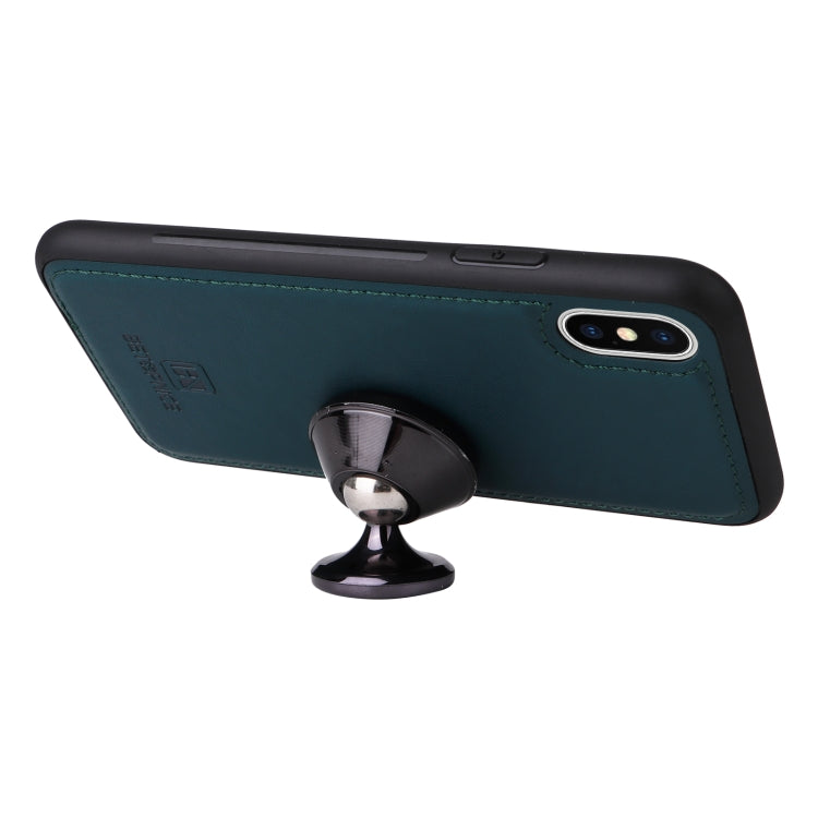 For iPhone X / XS BETOPNICE BN-005 2 in 1 Detachable Imitate Genuine Leather Phone Case(Blue) - HoMEdemic™ 