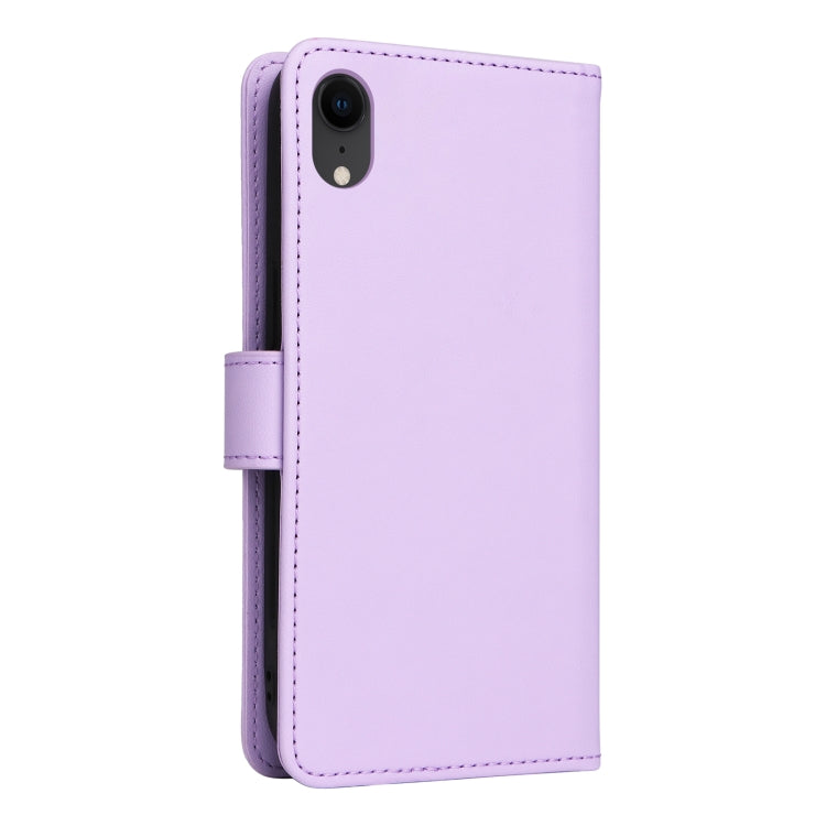 For iPhone XR BETOPNICE BN-005 2 in 1 Detachable Imitate Genuine Leather Phone Case(Light Purple) - HoMEdemic™ 