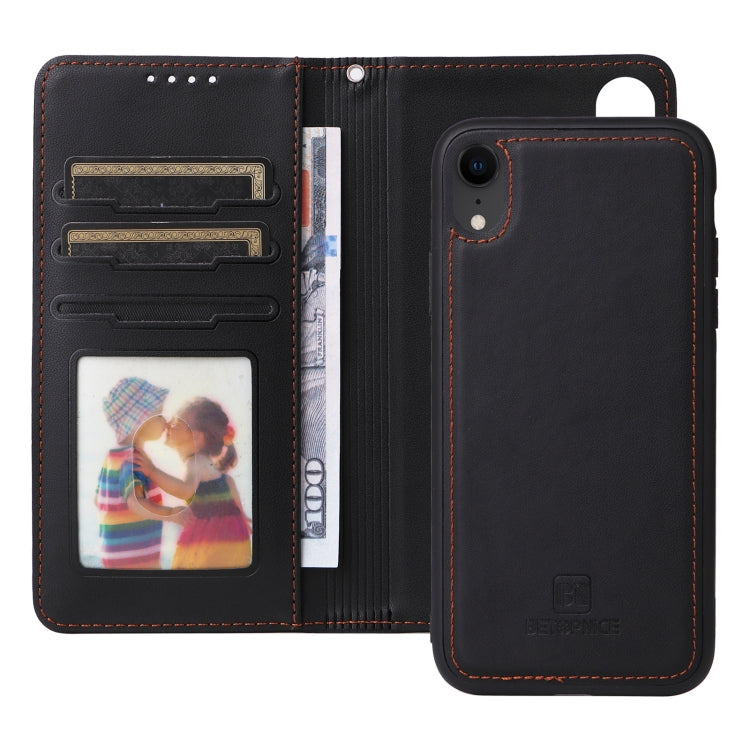 For iPhone XR BETOPNICE BN-005 2 in 1 Detachable Imitate Genuine Leather Phone Case(Black) - HoMEdemic™ 