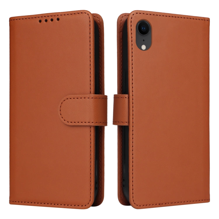 For iPhone XR BETOPNICE BN-005 2 in 1 Detachable Imitate Genuine Leather Phone Case(Brown) - HoMEdemic™ 