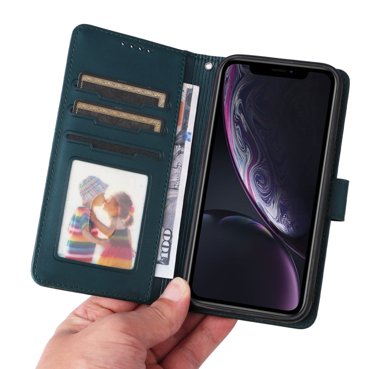 For iPhone XR BETOPNICE BN-005 2 in 1 Detachable Imitate Genuine Leather Phone Case(Blue) - HoMEdemic™ 