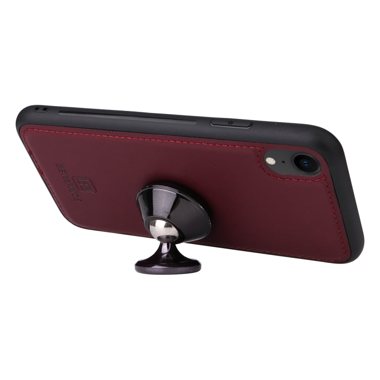 For iPhone XR BETOPNICE BN-005 2 in 1 Detachable Imitate Genuine Leather Phone Case(Wine Red) - HoMEdemic™ 