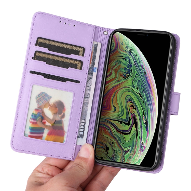 For iPhone XS Max BETOPNICE BN-005 2 in 1 Detachable Imitate Genuine Leather Phone Case(Light Purple) - HoMEdemic™ 