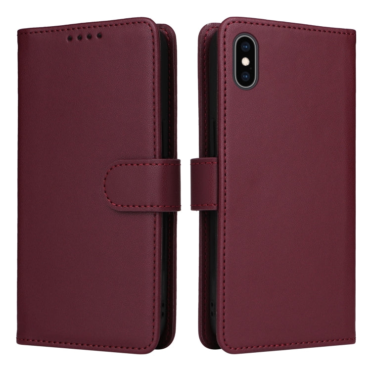 For iPhone XS Max BETOPNICE BN-005 2 in 1 Detachable Imitate Genuine Leather Phone Case(Brown) - HoMEdemic™ 
