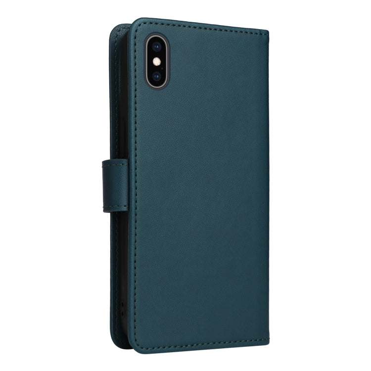 For iPhone XS Max BETOPNICE BN-005 2 in 1 Detachable Imitate Genuine Leather Phone Case(Blue) - HoMEdemic™ 