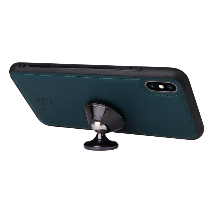 For iPhone XS Max BETOPNICE BN-005 2 in 1 Detachable Imitate Genuine Leather Phone Case(Blue) - HoMEdemic™ 