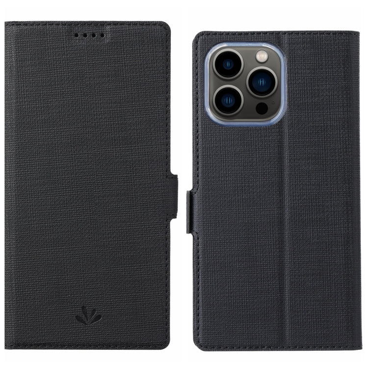 For iPhone 15 Pro ViLi K Series Dual-side Buckle Magsafe Leather Phone Case(Black) - HoMEdemic™ 