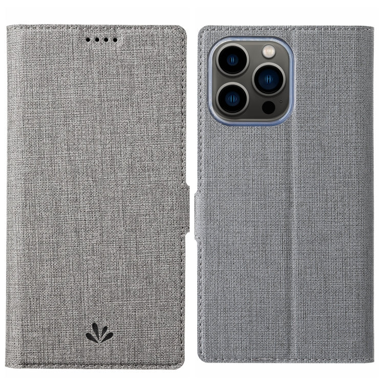 For iPhone 15 Pro ViLi K Series Dual-side Buckle Magsafe Leather Phone Case(Grey) - HoMEdemic™ 