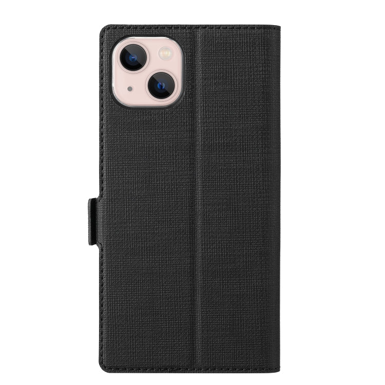 For iPhone 15 ViLi K Series Dual-side Buckle Magsafe Leather Phone Case(Black) - HoMEdemic™ 
