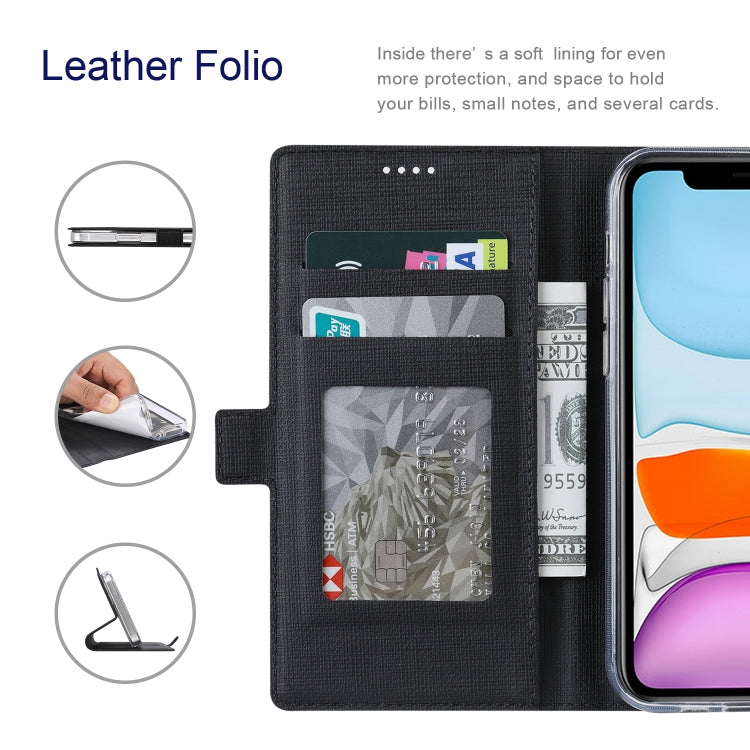 For iPhone 15 ViLi K Series Dual-side Buckle Magsafe Leather Phone Case(Black) - HoMEdemic™ 