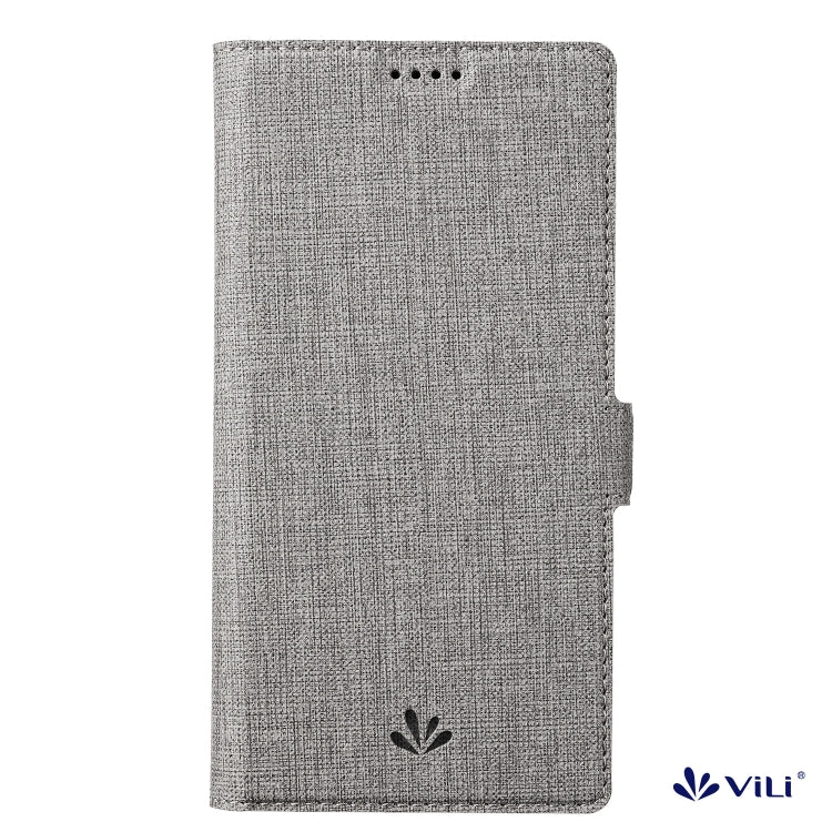 For iPhone 15 ViLi K Series Dual-side Buckle Magsafe Leather Phone Case(Grey) - HoMEdemic™ 
