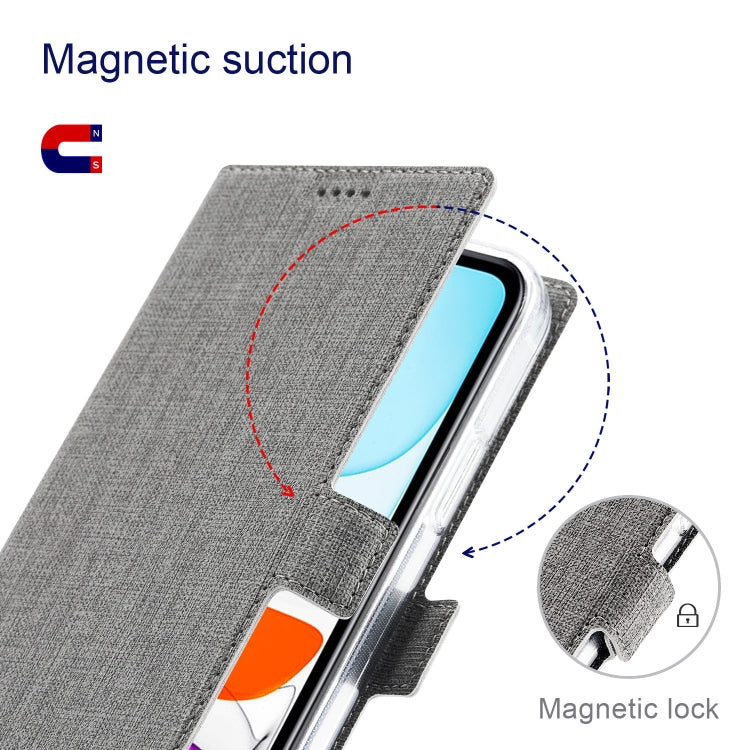For iPhone 15 ViLi K Series Dual-side Buckle Magsafe Leather Phone Case(Grey) - HoMEdemic™ 