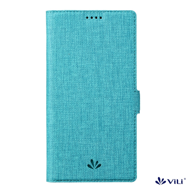 For iPhone 15 ViLi K Series Dual-side Buckle Magsafe Leather Phone Case(Blue) - HoMEdemic™ 