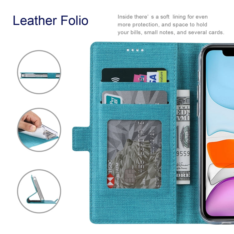 For iPhone 15 ViLi K Series Dual-side Buckle Magsafe Leather Phone Case(Blue) - HoMEdemic™ 