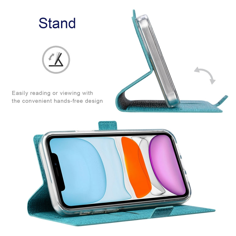 For iPhone 15 ViLi K Series Dual-side Buckle Magsafe Leather Phone Case(Blue) - HoMEdemic™ 