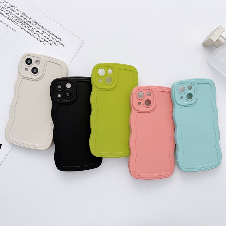 For iPhone 15 Pro Wave Edge Silicone Phone Case(Pink) - HoMEdemic™ 