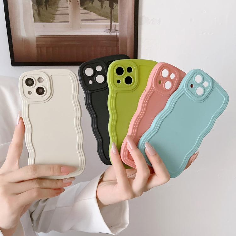 For iPhone 15 Pro Wave Edge Silicone Phone Case(Pink) - HoMEdemic™ 