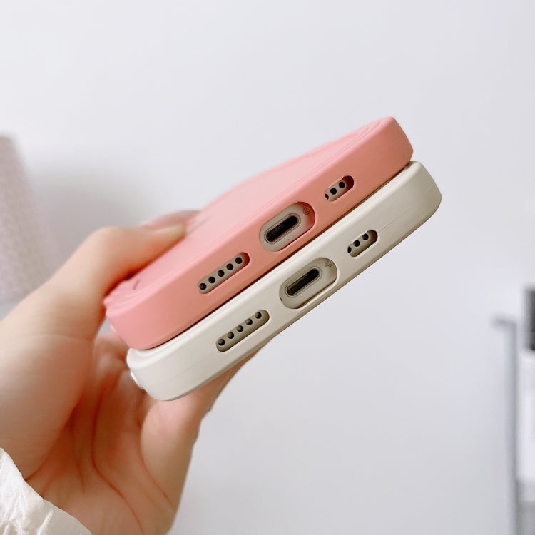 For iPhone 15 Pro Wave Edge Silicone Phone Case(Pink) - HoMEdemic™ 
