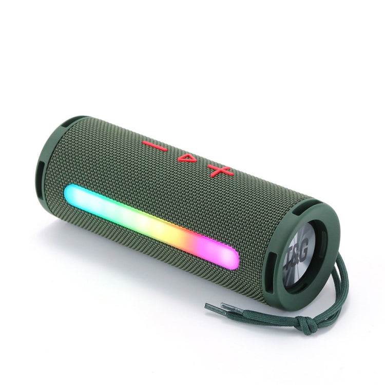 T&G TG374 Portable 3D Stereo Bluetooth Speaker Subwoofer Support FM / TF Card / RGB Light(Green) - HoMEdemic™ 