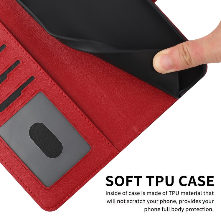 For iPhone 15 Pro Cartoon Cats Leather Phone Case(Red) - HoMEdemic™ 