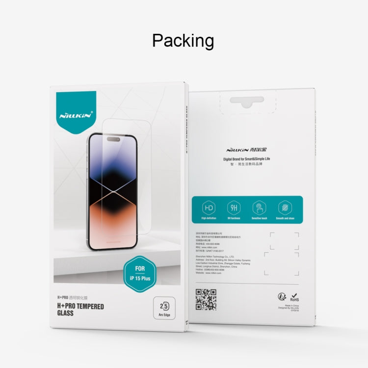 For iPhone 15 NILLKIN H+Pro 0.2mm 9H Explosion-proof Tempered Glass Film - HoMEdemic™ 