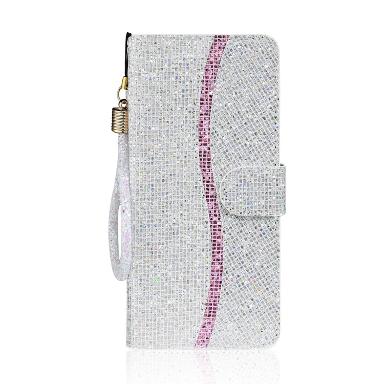 For iPhone 15 Pro Max Glitter Powder Filp Leather Phone Case(Silver) - HoMEdemic™ 