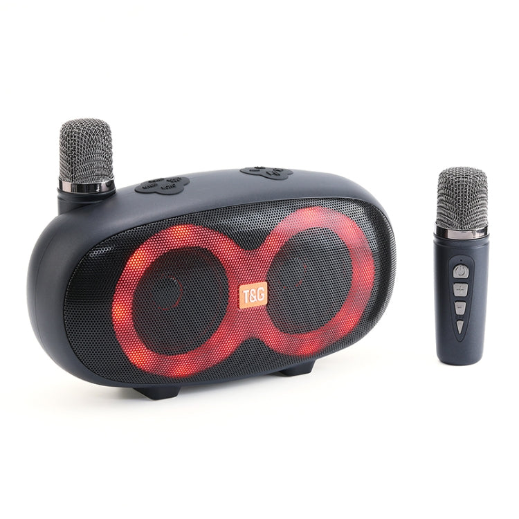 T&G TG542 LED Flash Wireless Bluetooth Karaoke Speaker with Microphone(Black) - HoMEdemic™ 