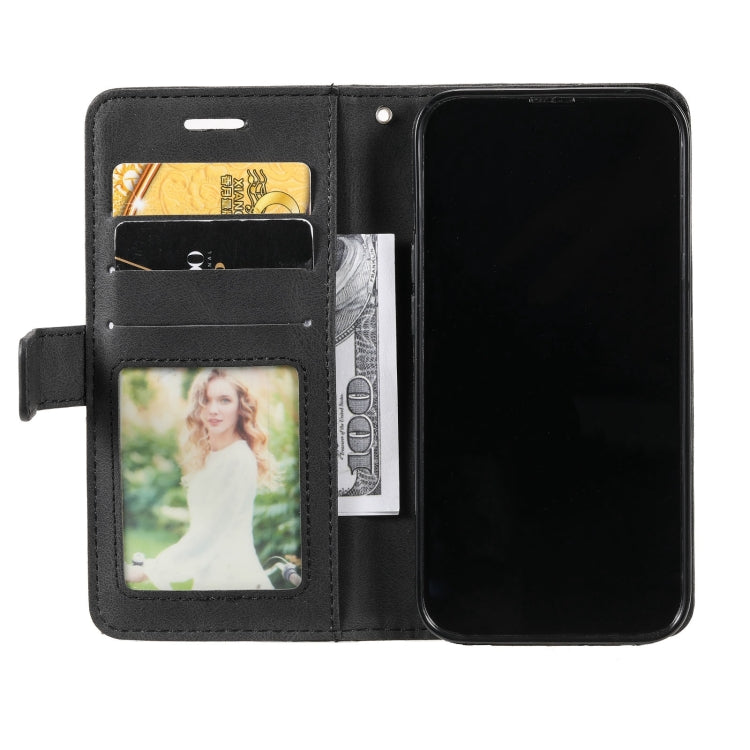 For iPhone 15 Pro Skin Feel Splicing Leather Phone Case(Black) - HoMEdemic™ 