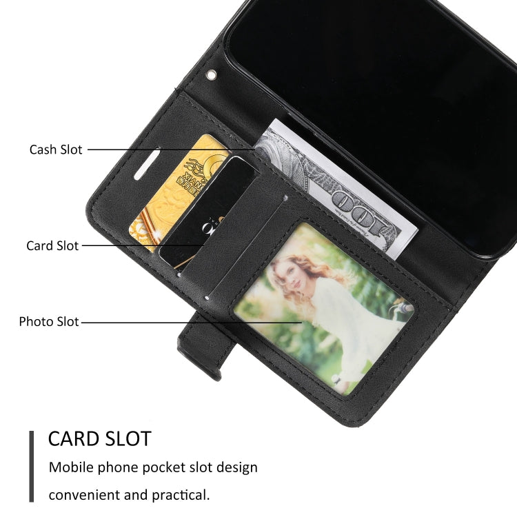 For iPhone 15 Pro Skin Feel Splicing Leather Phone Case(Black) - HoMEdemic™ 