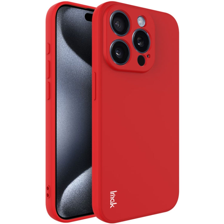 For iPhone 15 Pro Max imak UC-4 Series Straight Edge TPU Phone Case(Red) - HoMEdemic™ 