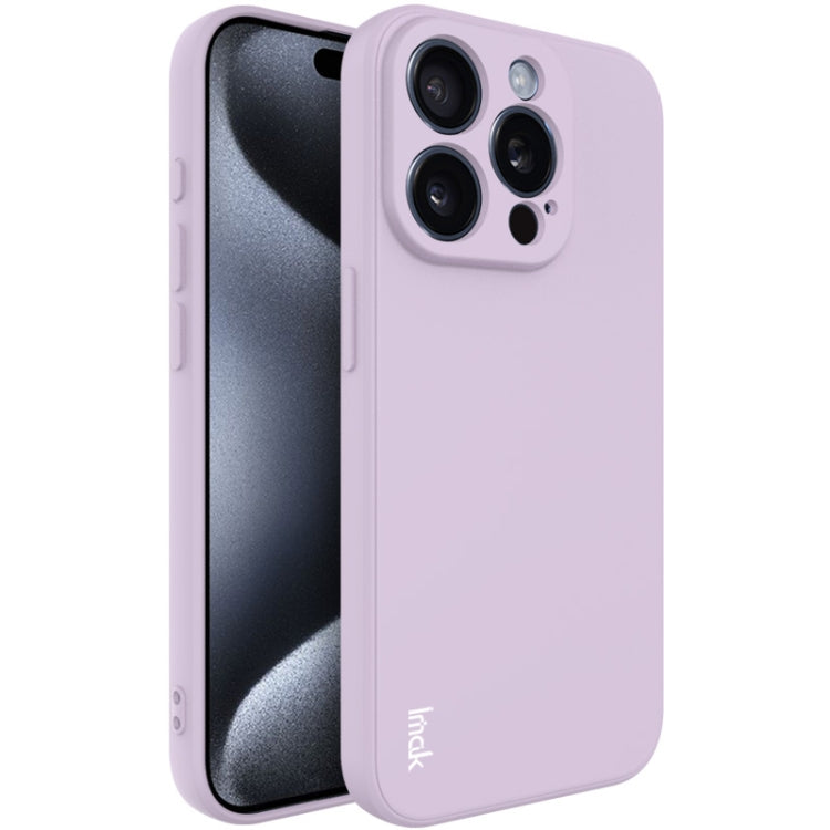 For iPhone 15 Pro Max imak UC-4 Series Straight Edge TPU Phone Case(Purple) - HoMEdemic™ 