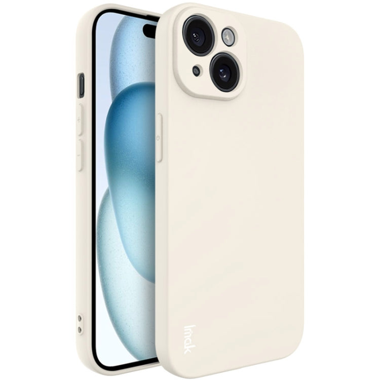 For iPhone 15 Plus imak UC-4 Series Straight Edge TPU Phone Case(White) - HoMEdemic™ 