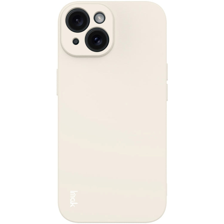 For iPhone 15 Plus imak UC-4 Series Straight Edge TPU Phone Case(White) - HoMEdemic™ 