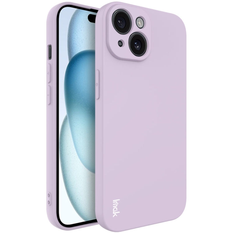 For iPhone 15 Plus imak UC-4 Series Straight Edge TPU Phone Case(Purple) - HoMEdemic™ 