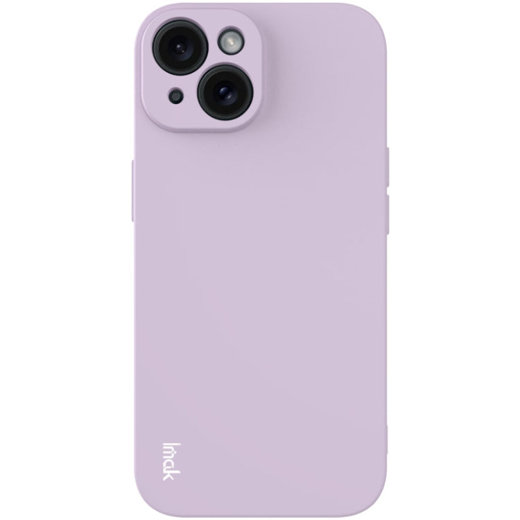For iPhone 15 Plus imak UC-4 Series Straight Edge TPU Phone Case(Purple) - HoMEdemic™ 