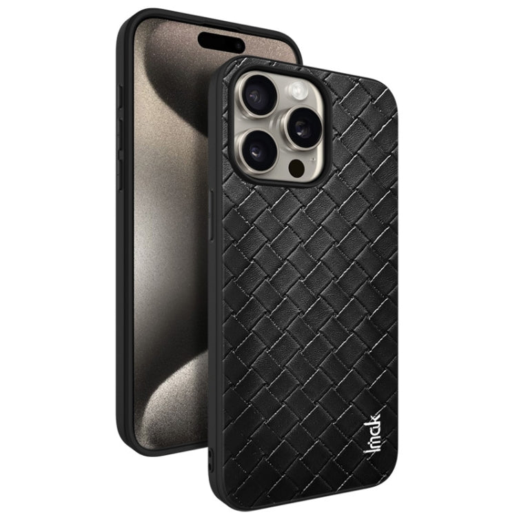 For iPhone 15 Pro Max IMAK LX-5 Series Shockproof PC + PU + TPU Protective Phone Case(Weaving Texture) - HoMEdemic™ 