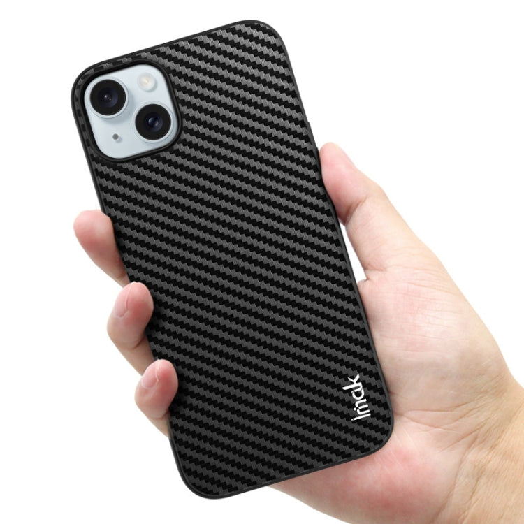 For iPhone 15 Plus IMAK LX-5 Series Shockproof PC + PU + TPU Protective Phone Case(Carbon Fiber Texture) - HoMEdemic™ 