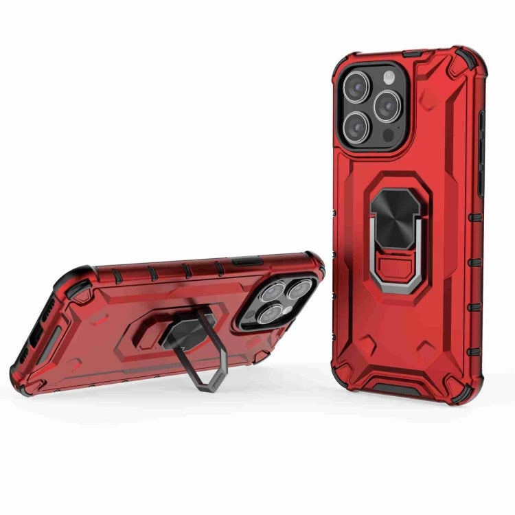 For iPhone 15 Pro Ice Armor Series Ring Holder Phone Case(White) - HoMEdemic™ 