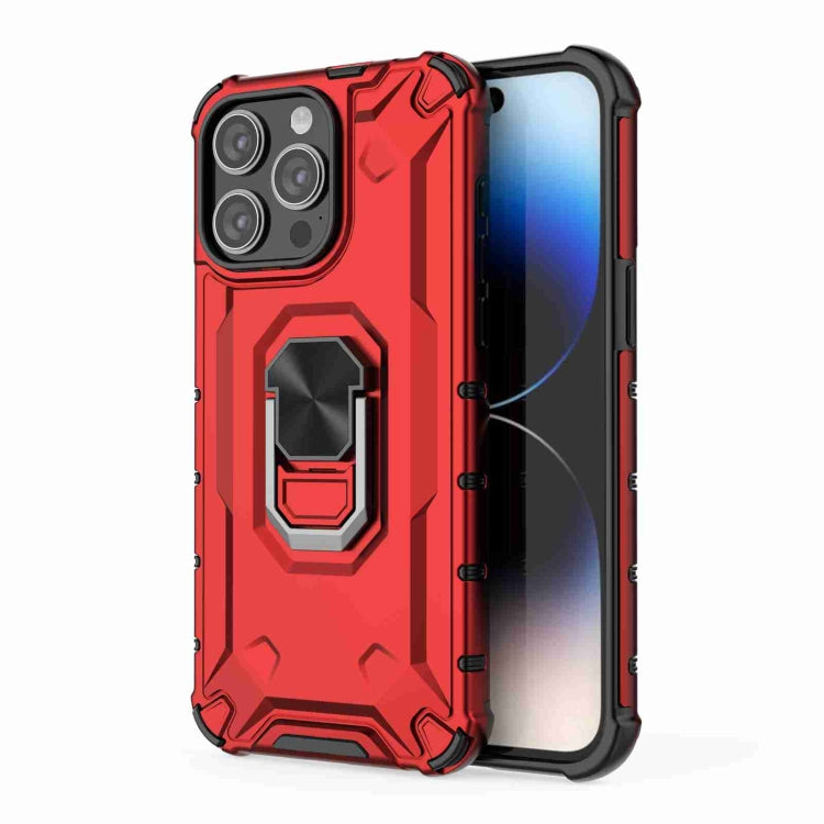 For iPhone 15 Pro Ice Armor Series Ring Holder Phone Case(White) - HoMEdemic™ 