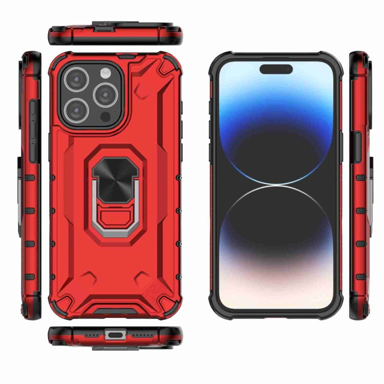 For iPhone 15 Pro Ice Armor Series Ring Holder Phone Case(White) - HoMEdemic™ 