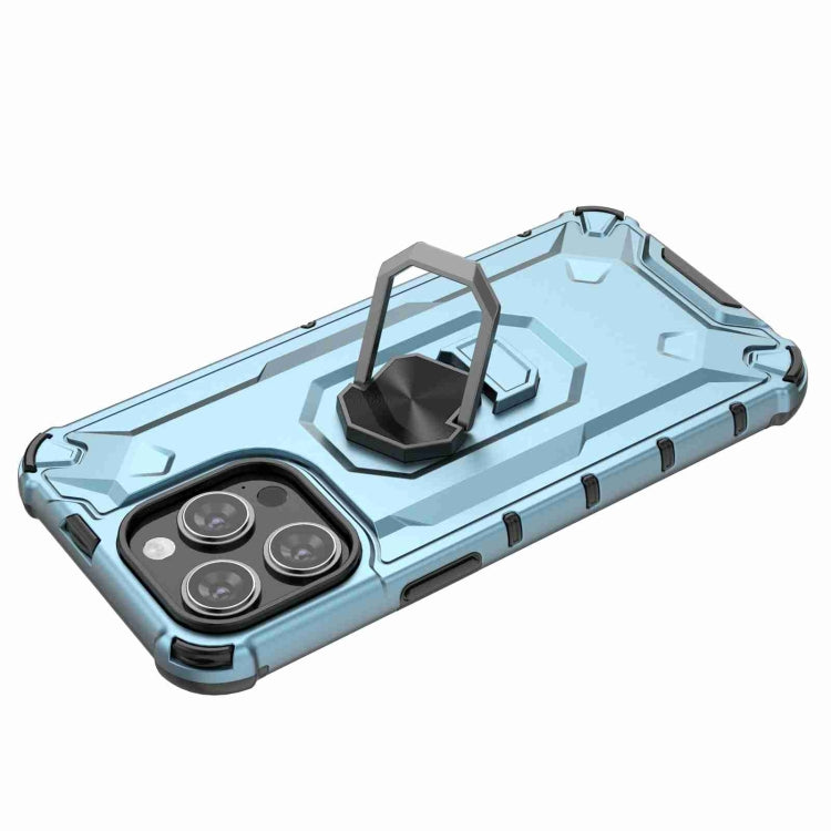 For iPhone 15 Pro Ice Armor Series Ring Holder Phone Case(Blue) - HoMEdemic™ 