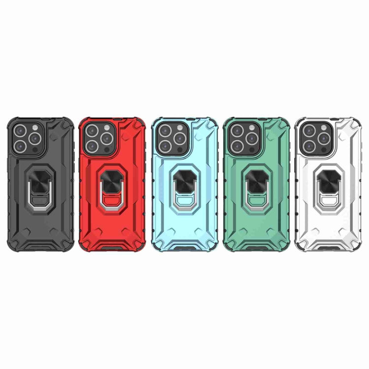 For iPhone 15 Pro Max Ice Armor Series Ring Holder Phone Case(White) - HoMEdemic™ 