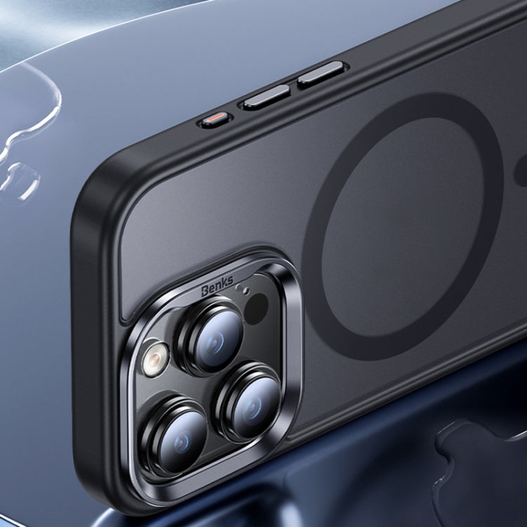 For iPhone 15 Plus Benks Skin Feel Series MagSafe Magnetic Shockproof Phone Case(Black) - HoMEdemic™ 