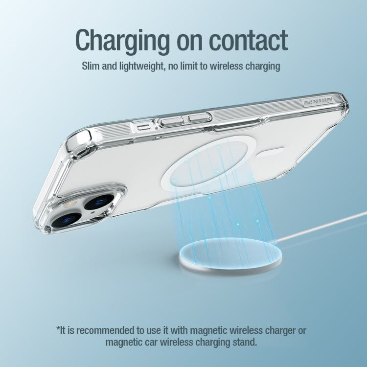 For iPhone 15 Plus NILLKIN Ultra Clear Magsafe PC + TPU Phone Case(Blue) - HoMEdemic™ 