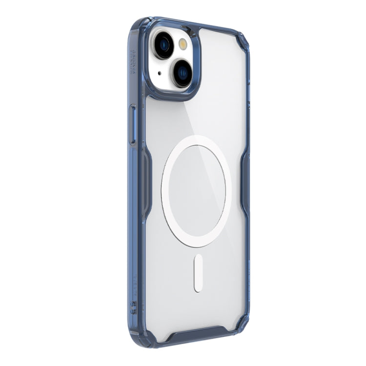 For iPhone 15 NILLKIN Ultra Clear Magsafe PC + TPU Phone Case(Blue) - HoMEdemic™ 