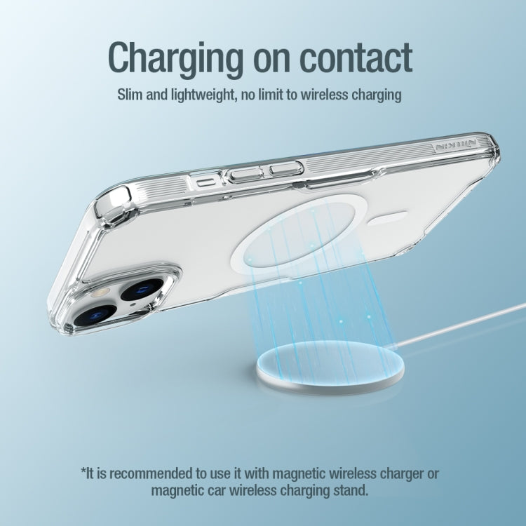 For iPhone 15 NILLKIN Ultra Clear Magsafe PC + TPU Phone Case(Blue) - HoMEdemic™ 