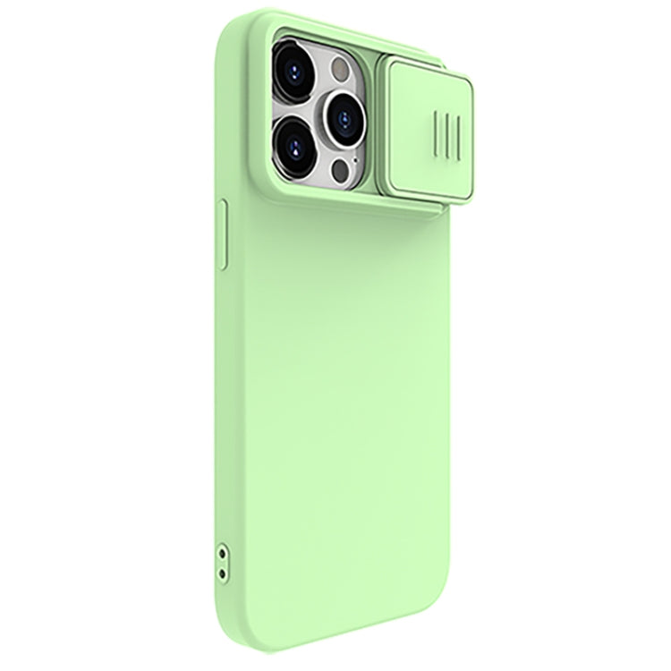 For iPhone 15 Pro Max NILLKIN CamShield MagSafe Liquid Silicone Phone Case(Green) - HoMEdemic™ 