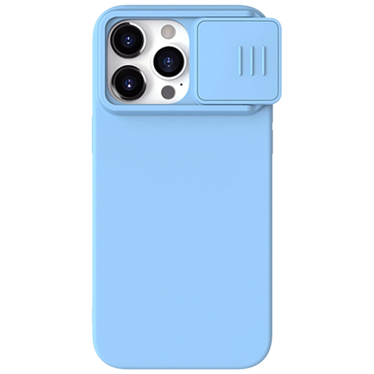 For iPhone 15 Pro Max NILLKIN CamShield MagSafe Liquid Silicone Phone Case(Sky Blue) - HoMEdemic™ 
