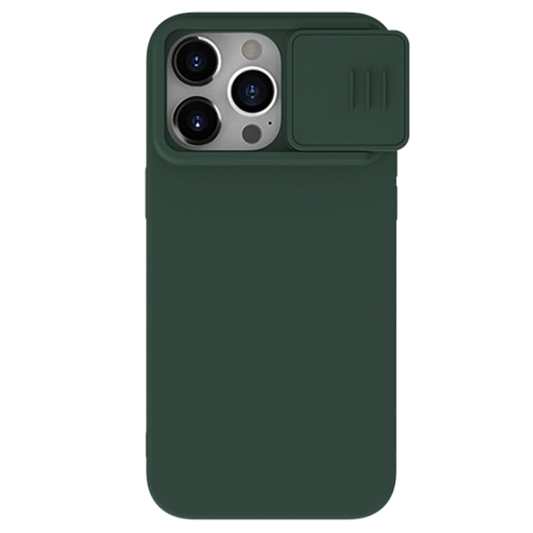 For iPhone 15 Pro Max NILLKIN CamShield MagSafe Liquid Silicone Phone Case(Dark Green) - HoMEdemic™ 