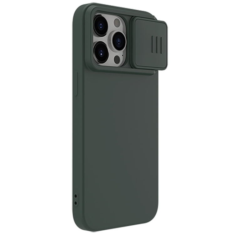 For iPhone 15 Pro Max NILLKIN CamShield MagSafe Liquid Silicone Phone Case(Dark Green) - HoMEdemic™ 